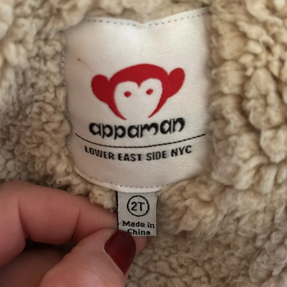 Appaman dark grey Jacket with Cream Lining size 2T preowned - Picture 13 of 13